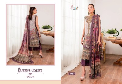 Shree fab by Queens court vol 4 cotton embroidered unstitched salwar suit catalogue at low rate salwar kameez catalogs