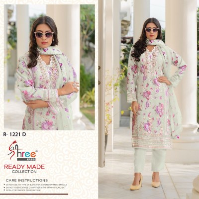 Shree fab by R 1221 organza digital printed kurti pant dupatta catalogue at affordable rate readymade suit catalogs