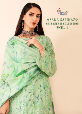 Shree fab by Sana safinaz chikankari collection vol 04 embroidered unstitched salwar kameez catalogue 