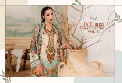 Shree fab by jade bliss lawn collection vol 5 pakistani suit catalogue pakistani suit catalogs