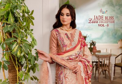 Shree fab by jade bliss lawn collection vol 5 pakistani suit catalogue pakistani suit catalogs