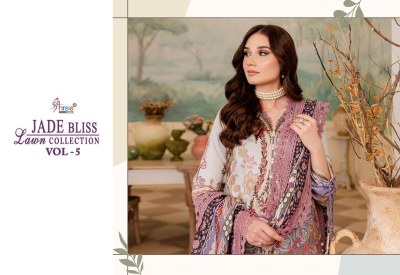 Shree fab by jade bliss lawn collection vol 5 pakistani suit catalogue pakistani suit catalogs