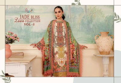 Shree fab by jade bliss lawn collection vol 5 pakistani suit catalogue pakistani suit catalogs