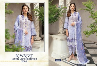 Shree fab present Riwayat luxury lawn collection vol 2 pure lawn cotton with embroidered Pakistani suit catalogue  pakistani suit catalogs