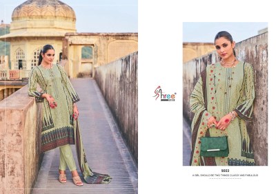 Shree fab present binsaeed lawn collection vol 9 pure lawn cotton printed unstitched dress material catalogue salwar kameez catalogs