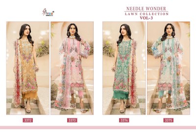 Shree fabs present needle wonder by lawn collection vol 3  salwar kameez catalogs