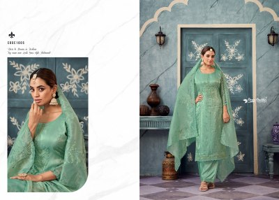 Shree  shalika by Azra organza embroidered unstitched suit catalogue at affordable rate salwar kameez catalogs