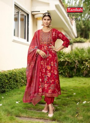 Shrika vol 3 by Taniksh muslin printed fancy Anarkali suit collection  readymade suit catalogs