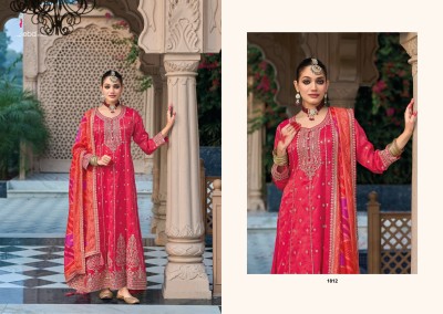 Shrinagar by Eba Lifestyle Pure Heavy Embroidered Designer long Gown with Dupatta catalogue at affordable rate gown catalogs