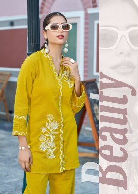 Shruti Suit Once More Vol 7 Designer Co Ord Set in Premium Cotton Flex with Thread And Sequin Embroidery Wholesale co ord set catalogs
