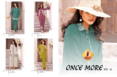 Shruti Suits Once More Vol 6 Unique Design Soft Cotton Fabric Co Ord Set  Wholesale  kurtis catalogs
