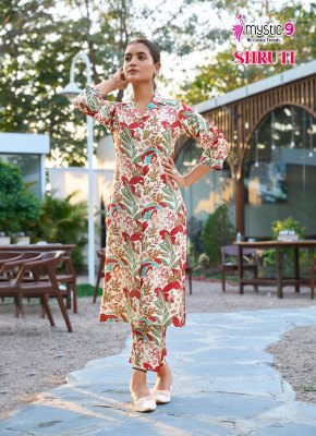Shruti vol 1 by Mystic 9 premium printed top with bottom collection at low rate kurtis catalogs