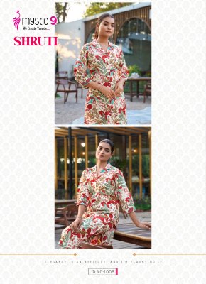 Shruti vol 1 by Mystic 9 premium printed top with bottom collection at low rate kurtis catalogs