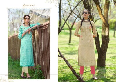 Shubh Nx Kesar Jam Silk hand work Kurti catalogue supplier  kurtis catalogs