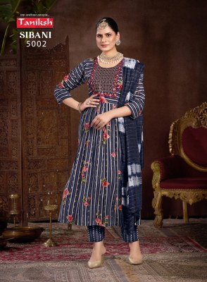 Sibani vol 5 by Taniksh reyon printed embroidered fancy anarkali suit catalogue at low rate readymade suit catalogs