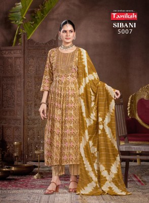 Sibani vol 5 by Taniksh reyon printed embroidered fancy anarkali suit catalogue at low rate readymade suit catalogs