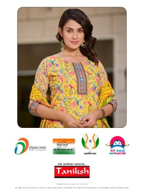 Siddhi by Taniksh Cotton digital printed readymade kurti pant and dupatta catalogue at affordable rate readymade suit catalogs