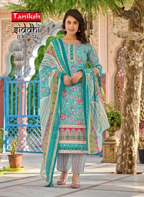 Siddhi by Taniksh Cotton digital printed readymade kurti pant and dupatta catalogue at affordable rate readymade suit catalogs