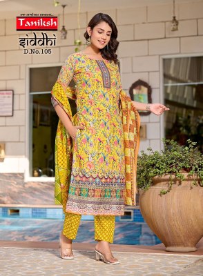 Siddhi by Taniksh Cotton digital printed readymade kurti pant and dupatta catalogue at affordable rate readymade suit catalogs