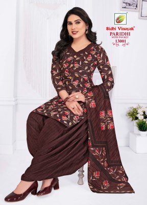 Sidhi Vinayak Paridhi Vol 13 Cotton Printed Readymade Suit Set with Lining And Dupatta Wholesale kurtis catalogs