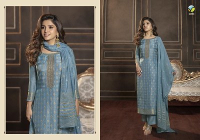 Silver line by tumbaa a brand of vinay dola jaquard dress material catalog at wholesale price dress material catalogs