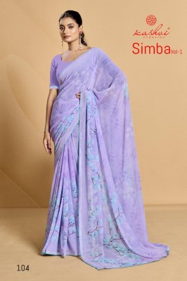 Simba vol 1 by Kashvi exclusive Swarovski georgette saree catalogue sarees catalogs