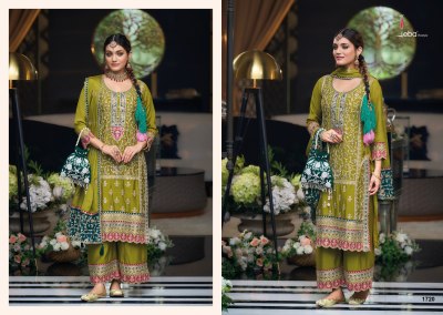 Simran by Eba life style heavy chinon embroidered readymade suit catalogue at low rate readymade suit catalogs