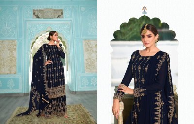 Simran by Zisa Fancy Embroidered Georgette Sharara Suit catalogue at low price fancy sharara suit Catalogs