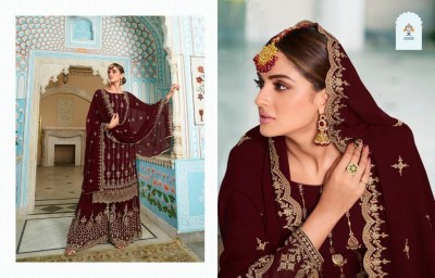 Simran by Zisa Fancy Embroidered Georgette Sharara Suit catalogue at low price fancy sharara suit Catalogs