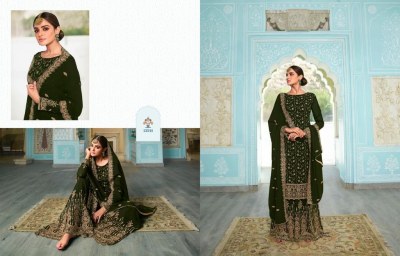 Simran by Zisa Fancy Embroidered Georgette Sharara Suit catalogue at low price fancy sharara suit Catalogs