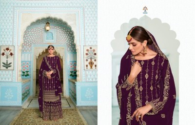 Simran by Zisa Fancy Embroidered Georgette Sharara Suit catalogue at low price fancy sharara suit Catalogs