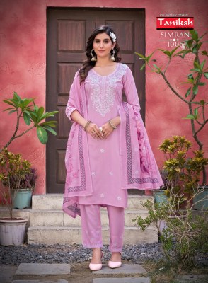 Simran vol 1 by Taniksh heavy reyon with work kurti pant with dupatta catalogue readymade suit catalogs