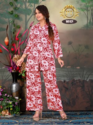Sindoor vol 1 present reyon odp printed trendy co ord set collection at affordable rate co ord set catalogs