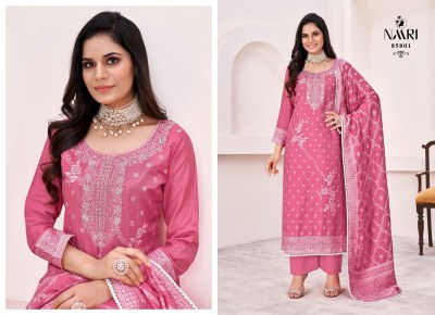 Siraz by Naari pure muslin jacquard siroski work pakistani suit catalogue at low rate   pakistani suit catalogs