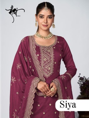 Siya by Radha Trend fancy pure vichitra embroidered pakistani suit catalogue at affordable rate pakistani suit catalogs