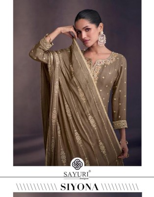 Siyona by sayuri designer real chinon sharara suit collection at affordable rate fancy sharara suit Catalogs