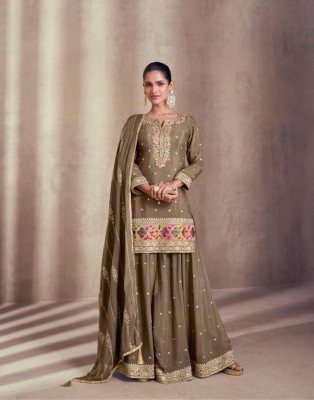 Siyona by sayuri designer real chinon sharara suit collection at affordable rate fancy sharara suit Catalogs