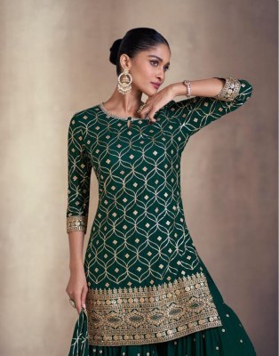 Siyona by sayuri designer real chinon sharara suit collection at affordable rate fancy sharara suit Catalogs