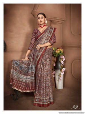 Smc by Ajarakh present pure mal cotton block printed saree catlogue at low rate sarees catalogs