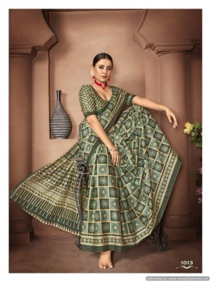 Smc by Ajarakh present pure mal cotton block printed saree catlogue at low rate sarees catalogs