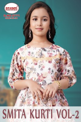 Smitha by D No 8771 Trendy Chicken butti digital printed Kurti catalogue at affordable rate wholesale catalogs