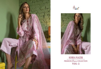 Sobia Nazir vol 02 by Shree Fab Pure Cotton Patch Embroidered Dress material collection at low price dress material catalogs