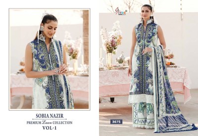 Sobia by Shree fab Pure cotton exclusive embroidered unstitched Pakistani suit catalogue at affordable rate pakistani suit catalogs