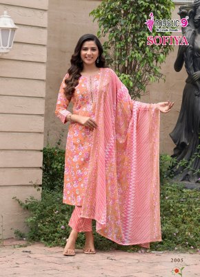 Sofiya vol 2 by mystic 9 Premium Cambric cotton readymade suit catalogue at affordable rate  readymade suit catalogs