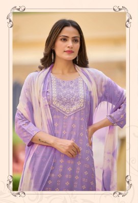 Spotlight by Rangmaya reyon slub printed kurti pant and dupatta catalogue at low rate readymade suit catalogs