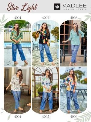 Star light by kadlee reyon printed trendy womens shirt collection at amaviexpo western wear catalogs