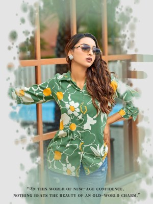 Star light by kadlee reyon printed trendy womens shirt collection at amaviexpo western wear catalogs