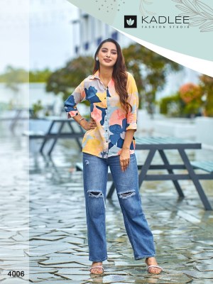 Star light by kadlee reyon printed trendy womens shirt collection at amaviexpo western wear catalogs