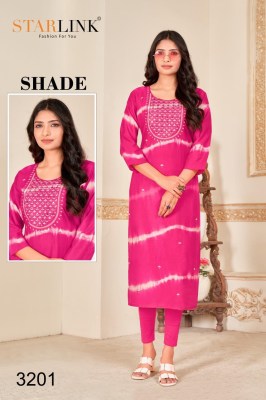 Starlink by shade chanderi readymade suit catalogue at wholsale rate  kurtis catalogs