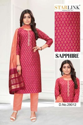 Starlink presents new design sapphire 3 pice ready made size set Kurti wholesaler Surat   kurtis catalogs